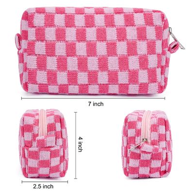 Stoßsicherer Kosmetiktasche-Kosmetiktasche-Rosa-Grün-Kosmetiktasche-Reise-Kulturtasche-Organisator-Bag Cute Makeup-Bürsten-Organisator