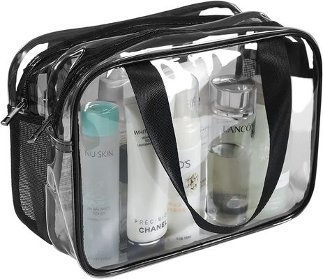 Transparente Kosmetiktasche-Kulturtasche-große transparente Reise-Taschen-wasserdichte transparente Kosmetiktasche