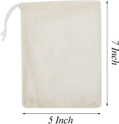 Leichte Baumwollzugschnur-Taschen des Zoll-5x7 für Partei-Hochzeits-Ausgangsversorgungen