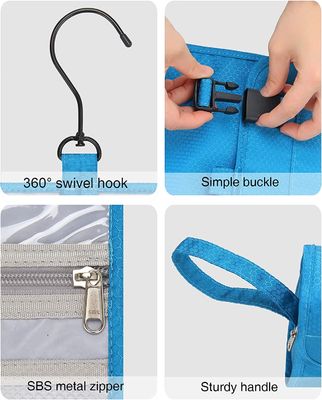 Blaue Kosmetiktasche-wasserdichte kosmetische Speicher-Organisator-Case For Bathroom-Dusche
