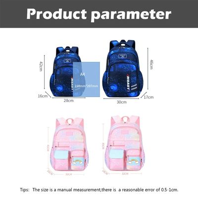 Kinder imprägniern öffnenden Schulseitenrucksack für Kindergrundschule-Studenten