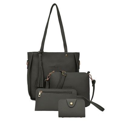 stellte quer- Leichensack Frauen 4Pcs/Set PUs lederne Umhängetaschen ein, die Damen schürzen