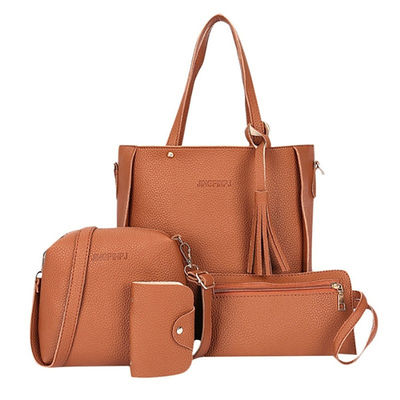 stellte quer- Leichensack Frauen 4Pcs/Set PUs lederne Umhängetaschen ein, die Damen schürzen