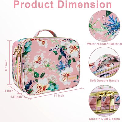 Großes Extralanglebiges Gut und leichte Kosmetiktasche-Doppelschicht-Make-uporganisatorwater resistant makeup-Bürsten-Tasche