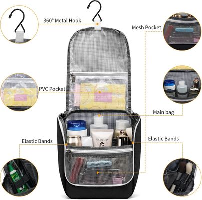 tragbare, leichte, hängende Kulturtasche für Frauen reisen Kosmetiktasche-Organisator Toiletries Bag