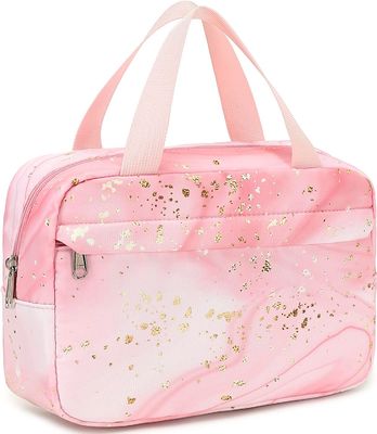 Kosmetiktasche für Frauen-Mädchen reisen kosmetischer Tote Large Make Up Organizer, den Kulturtaschen Reißverschluss-Beutel-Geldbeutel imprägniern