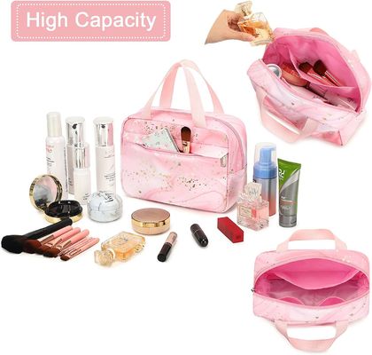 Kosmetiktasche für Frauen-Mädchen reisen kosmetischer Tote Large Make Up Organizer, den Kulturtaschen Reißverschluss-Beutel-Geldbeutel imprägniern