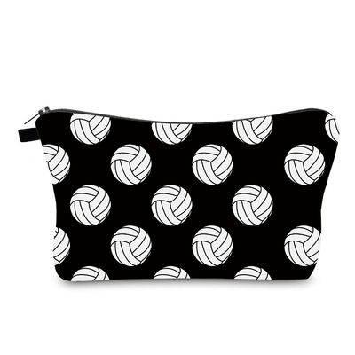 Schwarzweiss-Wasser-beständige Kosmetiktasche-Volleyball-Geschenke für Jugendlichen