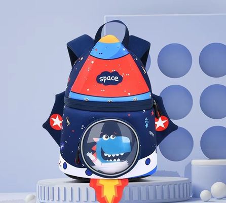 Kinder der Raketenform SBR wandern Ausbildungstasche des Neoprens 3D   weicher Kindergartentaschenlicht-Mädchenrucksack
