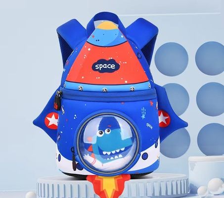 Kinder der Raketenform SBR wandern Ausbildungstasche des Neoprens 3D   weicher Kindergartentaschenlicht-Mädchenrucksack