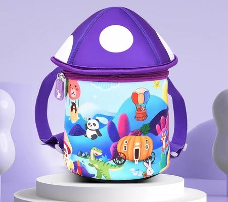 Pilz   Form 3D Kinder der Neoprenausbildungs-Tasche SBR wandern weichen Kindergartentaschenlicht-Mädchenrucksack