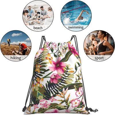 Zugschnur-Taschen für Frauen-Mädchen reihen Rucksack-Yoga-Taschen-Wasser-beständiges leichtes Nylon auf