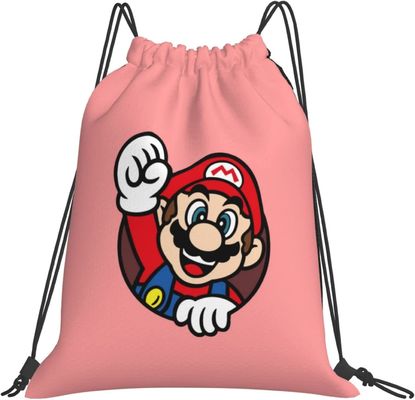 Turnhallen-Yoga-Sport-rosa Zugschnur-Taschen-Rucksack Anime-Karikatur-Leichtgewichtler für Mann-Frauen