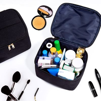 Stoßsichere Kosmetiktasche-tragbarer kleiner kosmetischer Organisator Storage Case mit Griff für Schmuck, Lippenstift, kosmetischer Kasten