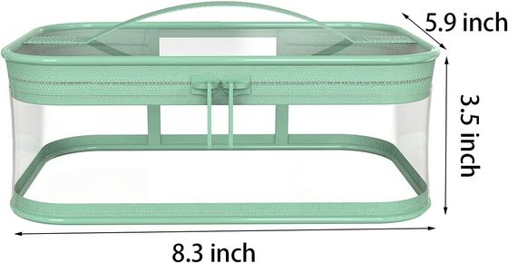 Stoßsicherer schützender &amp;Storgae transparenter Kosmetiktasche-Reißverschluss-wasserdichter tragbarer Reise-Speicher-Beutel