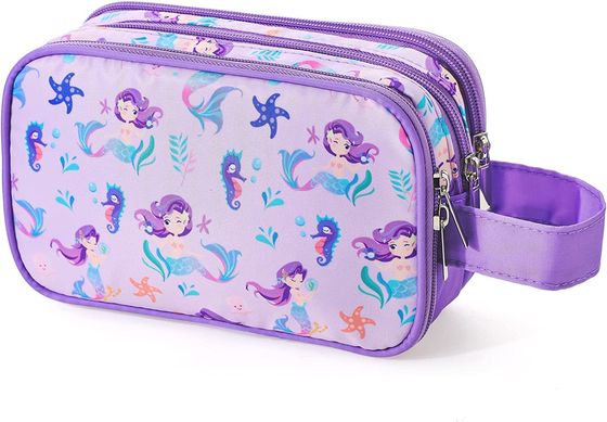 Reise-Kulturtasche für wenig junge Mädchen-kosmetisches Make-upwasserdichte hängende Wäsche-Taschen-Kleinkind-reisende Toilettenartikel