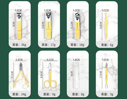 Edelstahl-Ohr-Löffel-Nagel-Schneider-Scheren Kit For Manicure Tools des Maniküre-Satz-Nagel Clippers-Werkzeug-Haushalts-4/12/16Pcs