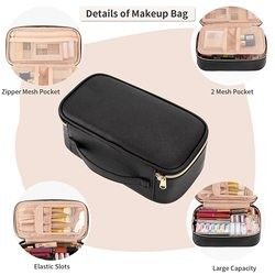 Kleine Kosmetiktasche, tragbare nette Reise-Kosmetiktasche für Frauen und Mädchen