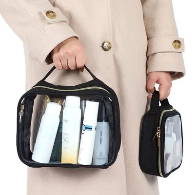 Klare wasserdichte leichte Kosmetiktasche-Kulturtaschen