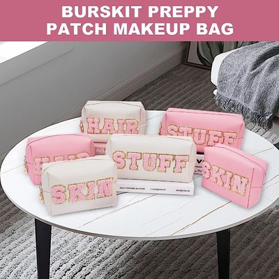 Reißverschluss-Make-upmaterial-Taschen-Klee-Chenille-Buchstabe-wasserdichter Reise-Organisator Valentines Bag