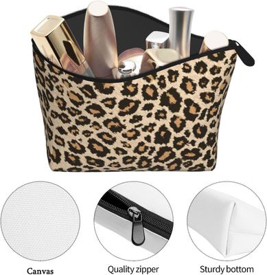 Leopard-Druck-Kosmetiktasche-Reißverschluss-Beutel-große Kapazitäts-Toilettenartikel-Kosmetiktasche-Beutel