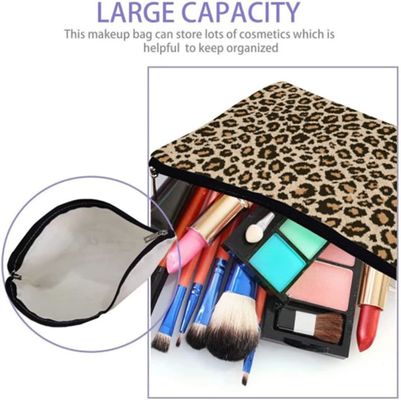 Leopard-Druck-Kosmetiktasche-Reißverschluss-Beutel-große Kapazitäts-Toilettenartikel-Kosmetiktasche-Beutel