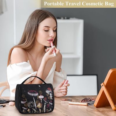 Tragbare, stoßfeste, schützende Kulturtasche für Frauen, multifunktionale Reise-Make-up-Tasche, niedliche Kosmetiktasche