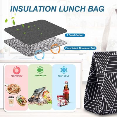 Rhombus isolierte Lunchtasche, wasserabweisend, Thermo-Lunchkühler für Erwachsene, Picknick