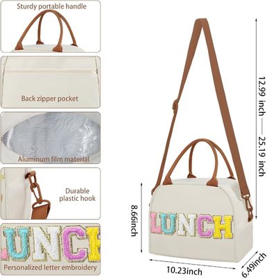 Personalisierte Preppy-Lunchbag für Erwachsene mit verstellbaren Schultergurt