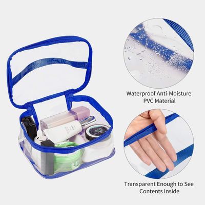 Große klare Make-up Tasche Reißverschluss wasserdichte transparente Reise-Speicherbeutel
