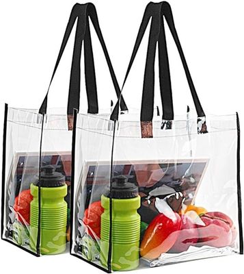 Lagerkapazität Profi-Transparente Tasche Leichtgewicht Klar langlebige weiche PVC-Tote-Tasche