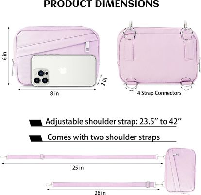 Wasserdichte Crossbody-Tasche für Frauen Multi-Position Fanny Pack Mini-Gürtel-Tasche