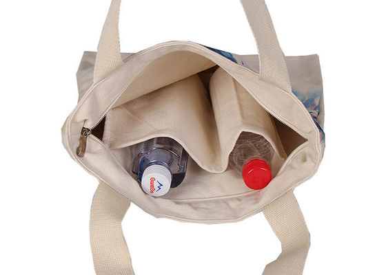 Förderndes Einkaufenstilvolle Eco-Segeltuch-Taschen Tote Bag With Zipper