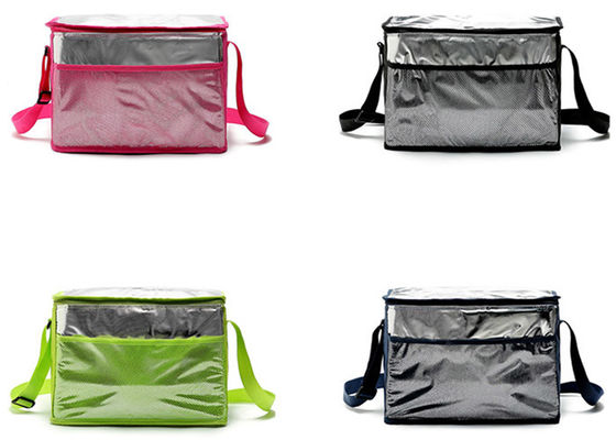 Grüne Aluminiumfolie isolierte Tote Lunch Bag With Shoulder-Bügel